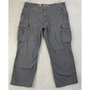 Carhartt Force Cargo Pants Men's 40x27 Gray Relaxed Fit Ripstop Utility Workwear